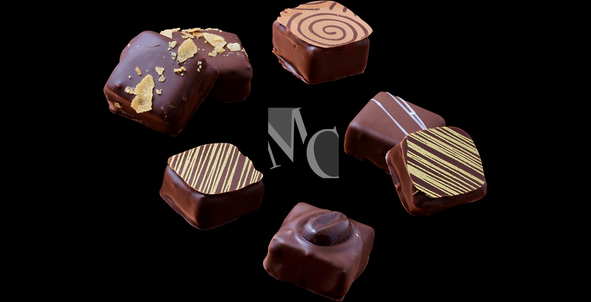Chocolat Ganache Chocolat Noir Infusée Menthe Fraîche